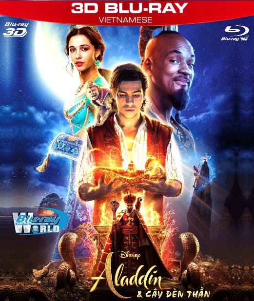 Z285. Aladin 2019 - Aladdin Và Cây Đèn Thần 3D50G (DTS-HD MA 7.1) 